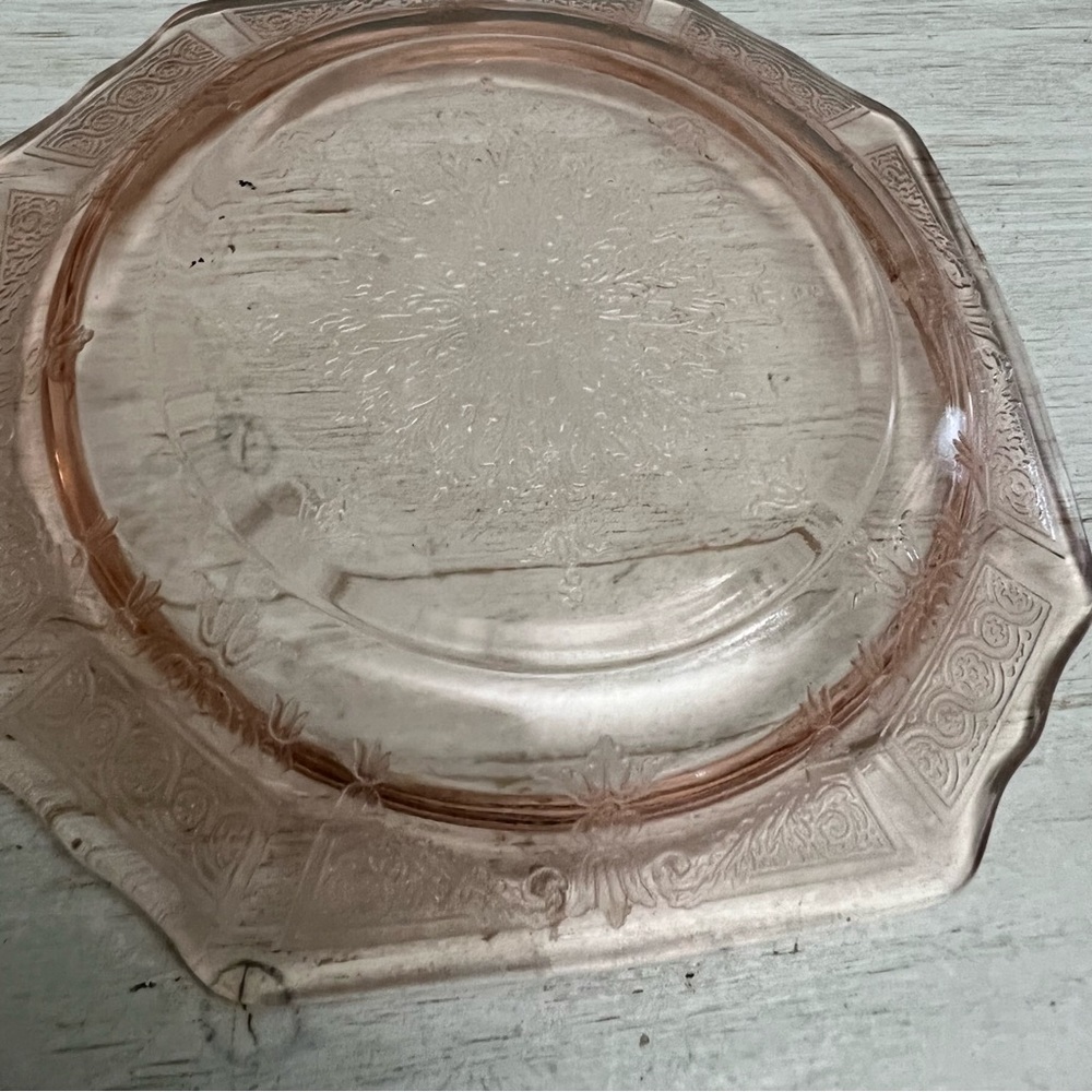 Vintage Pink Depression Glass Small Salad Plates/Dishes Mayfair and Princess - Picture 5 of 16